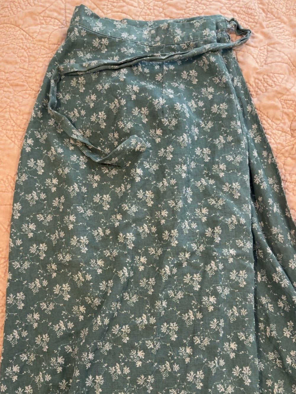 Neuflora Spokane Wrap Skirt - Dusty Teal - Picture 3 of 7